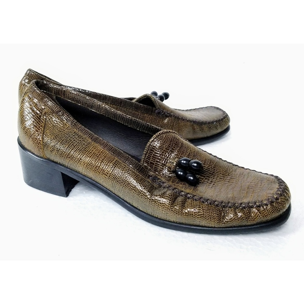 Stuart Weitzman Ladies Slim Animal Print Loafers